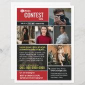 Vorlage für den Flyer Foto (Vorne/Hinten)