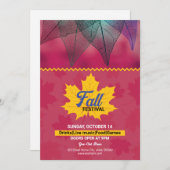 Vorlage für den Flyer Herbst/Herbst-Party Einladun (Vorne/Hinten)