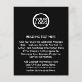 Vorlage für den Flyer Ihres Firmenlogos (Vorne)