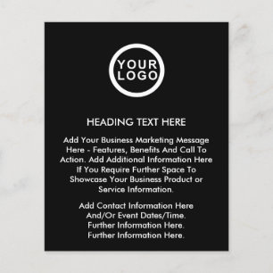 Vorlage für den Flyer Ihres Firmenlogos