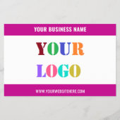 Vorlage für den Flyer Ihres Firmenlogos (Vorne)