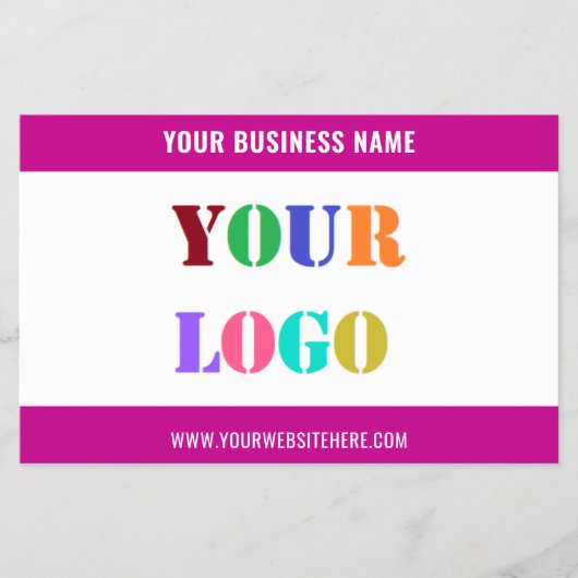 Vorlage für den Flyer Ihres Firmenlogos (Vorne)