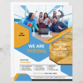 Vorlage für den Flyer im Stellenbereich (Vorne/Hinten)