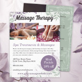 Vorlage für den Flyer "Massage Therapy Services"
