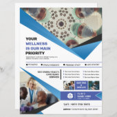 Vorlage für den Flyer medizinischer Kliniken (Vorne/Hinten)