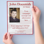 Vorlage für den Flyer politischer Kampagnen (Hand)