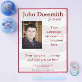 Vorlage für den Flyer politischer Kampagnen (Einzeln)