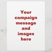 Vorlage für den Flyer politischer Kampagnen (Hinten)