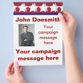 Vorlage für den Flyer politischer Kampagnen (Hand)