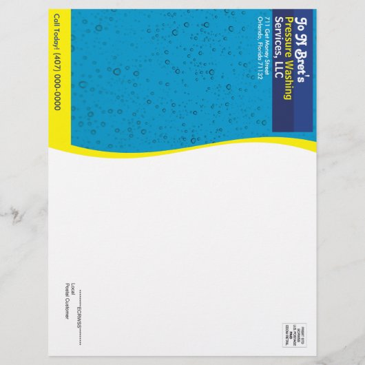 Vorlage für den Flyer-Power unter Druck Flyer (Hinten)