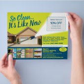 Vorlage für den Flyer-Power unter Druck Flyer (Hand)