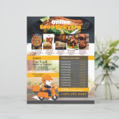 Vorlage für den Flyer "Restaurant Food Delivery Fl (Stehend Vorderseite)