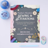 Vorlage für den Flyer von Alterations-Services (Einzeln)