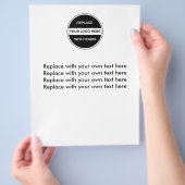 Vorlage für den Flyer von Firmenlogos (Hand)