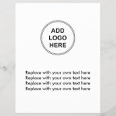 Vorlage für den Flyer von Firmenlogos (Vorne)