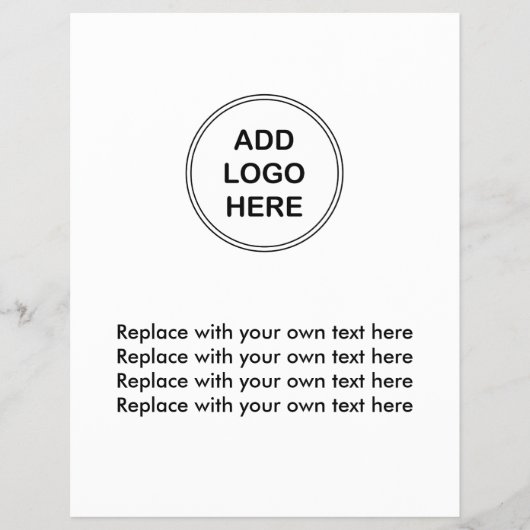 Vorlage für den Flyer von Firmenlogos (Vorne)