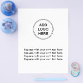 Vorlage für den Flyer von Firmenlogos (Einzeln)