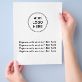 Vorlage für den Flyer von Firmenlogos (Hand)