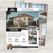 Vorlage für den Flyer von Immobilien-Anwesen für d