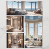 Vorlage für den Flyer von Immobilien-Anwesen für d (Hinten)