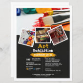 Vorlage für den Flyer von Kunstereignissen (Vorne/Hinten)