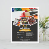 Vorlage für den Flyer von Kunstereignissen (Stehend Vorderseite)