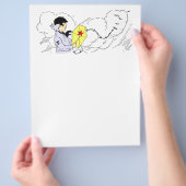 Vorlage für den Flyer von Windy Kite Flying Day (Hand)