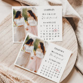 Vorlage für den Foto-Kalender in Bridesmaid