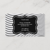 Vorlage für den Friseur- und Schönheitssalon Visitenkarte (Rückseite)