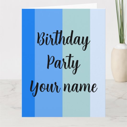 Vorlage für den Geburtstag (Vorderseite)