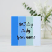 Vorlage für den Geburtstag (Stehend Vorderseite)