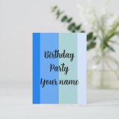 Vorlage für den Geburtstag Postkarte (Stehend Vorderseite)