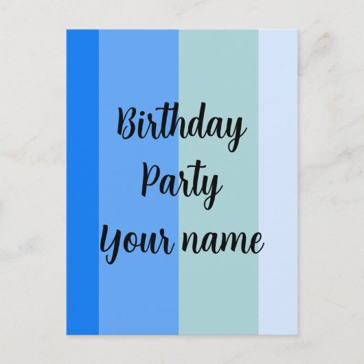 Vorlage für den Geburtstag Postkarte (Vorderseite)