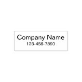 Vorlage für den Geschäftsnamen und die Telefonnumm Permastempel (Design)