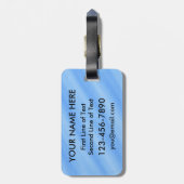 Vorlage für den Golf Golfer Typografie Gepäckanhänger (Rückseite vertikal)