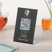 Vorlage für den Google Review Counter "Black Salon Sockelschild (In SItu)