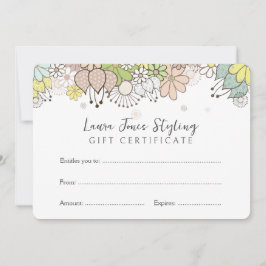 Vorlage für den Gutschein für eigene Geschenke bea