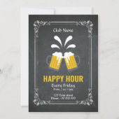 Vorlage für den Happy-Hour-Party-Flyer (Vorderseite)