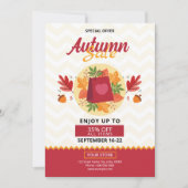 Vorlage für den Herbst/Verkauf von Flyern (Vorderseite)