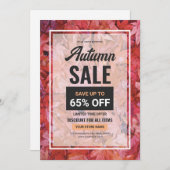 Vorlage für den Herbst/Verkauf von Flyern (Vorne/Hinten)