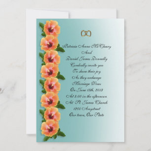 Vorlage für den Hibiskus für die Einladung