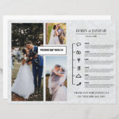 Vorlage für den Hochzeitstag (Vorne/Hinten)