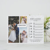 Vorlage für den Hochzeitstag (Stehend Vorderseite)