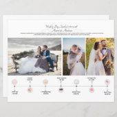 Vorlage für den Hochzeitstag (Vorne/Hinten)