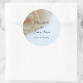 Vorlage für den Hochzeitsticker für Umschlag Aufkl Runder Aufkleber (Tasche)