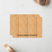 Vorlage für den Holzschau von Text in Textform ges (Vorderseite/Rückseite Beispiel)