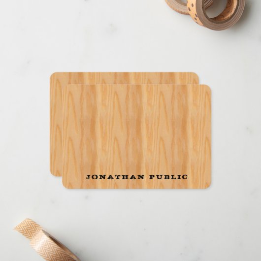 Vorlage für den Holzschau von Text in Textform ges (Vorderseite/Rückseite Beispiel)