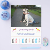 Vorlage für den Hund-Flyer Flyer (Einzeln)