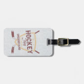 Vorlage für den individuellen Eishockey-Gepäcktag Gepäckanhänger (Vorderseite horizontal)