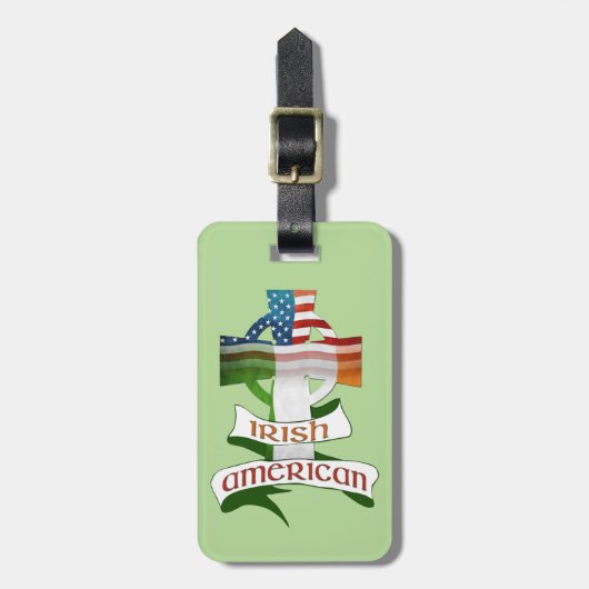 Vorlage für den irischen amerikanischen Cross Lugg Gepäckanhänger (Vorderseite vertikal)